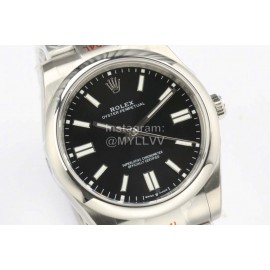Rolex 904l Steel Sapphire Crystal Watch Black