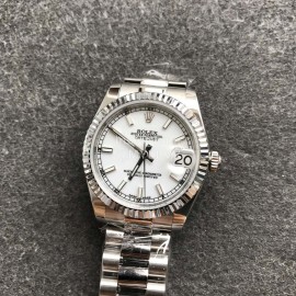 Rolex 31mm Dial Sapphire Crystal Watch White