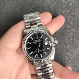Rolex 31mm Dial Sapphire Crystal Watch Black