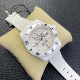 Rolex 5g.Factory Ceramic Dial Watch White