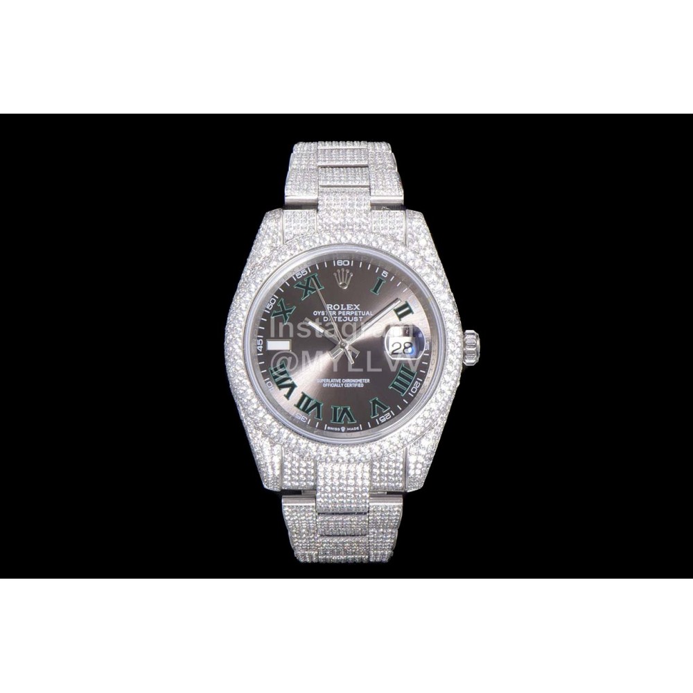 Rolex 904l Steel Roman Numeral Dial Watch