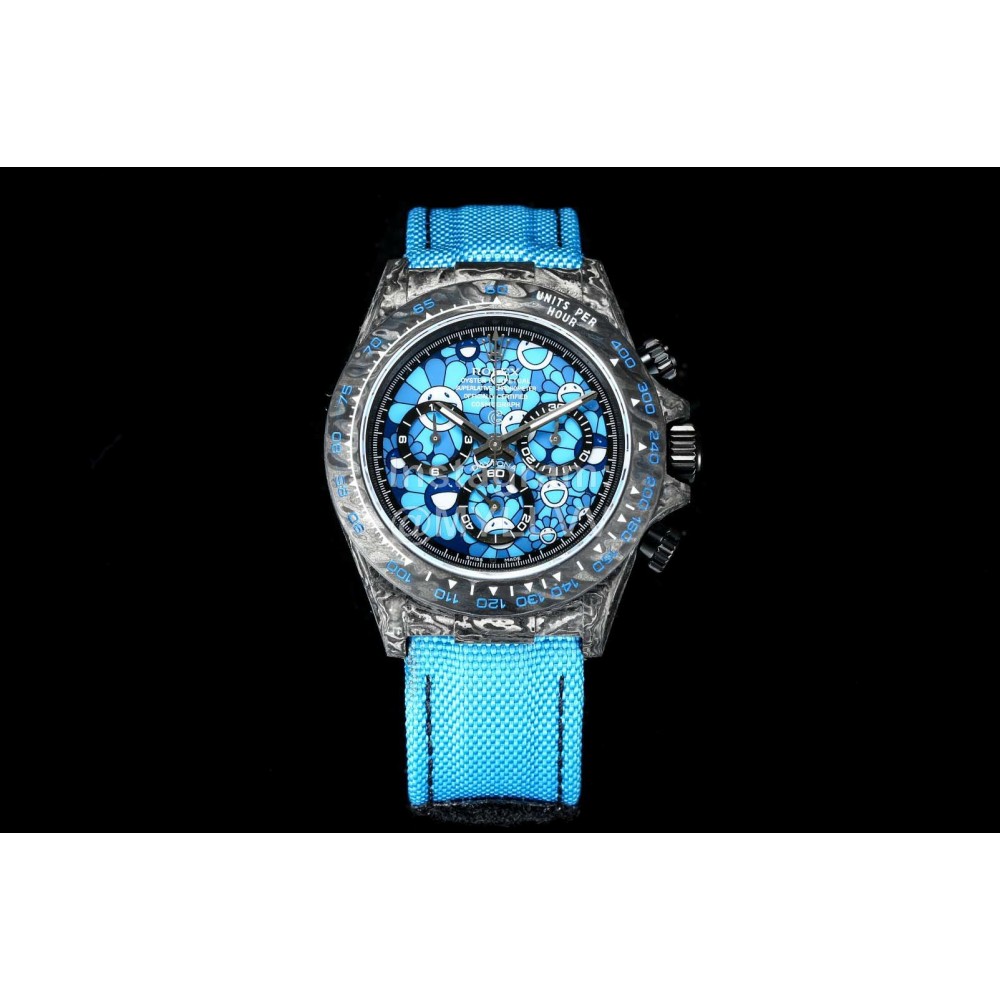 Rolex 40mm Dial Multifunctional Watch Blue