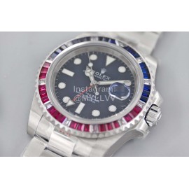 Rolex 904l Steel 40mm Black Dial Watch