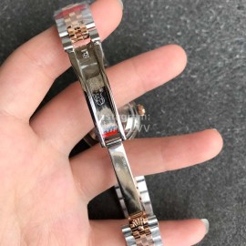 Rolex Datejust 28mm Dial Steel Strap Diamond Watch Silver 
