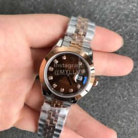 Rolex Datejust New 28mm Dial Steel Strap Watch Brown