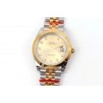 Rolex 41mm Gold Dial 904l Steel Watch