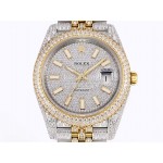 Rolex 904l Steel Diamond Dial Watch Gold