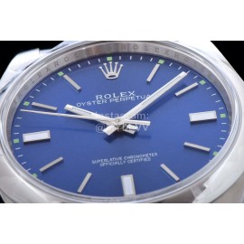 Rolex 39mm Blue Dial 904l Steel Watch