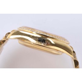 Rolex New Steel Strap 36mm Brown Dial Diamond Watch
