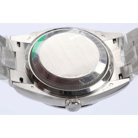 Rolex New 36mm Silver Dial Steel Strap Diamond Watch