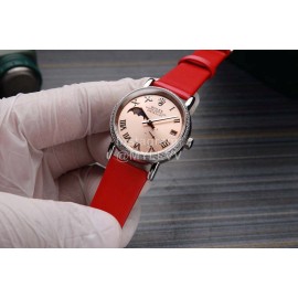 Rolex Roman Numeral Dial Sapphire Crystal Watch For Women Red