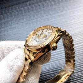 Rolex 28mm Dial 316l Steel Watch For Women