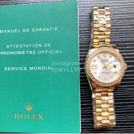 Rolex 28mm Dial 316l Steel Watch For Women