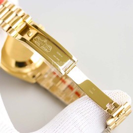 Rolex 36mm Dial Week Calendar Watch Gold