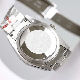 Rolex 36mm Dial Week Calendar Watch Silver