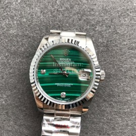 Rolex 36mm Green Dial Steel Strap Watch