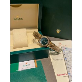 Rolex 316l Fine Steel Diamond Watch Green