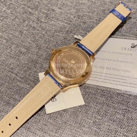 Swarovski Fashion 39mm Dial Leather Strap Watch For Women