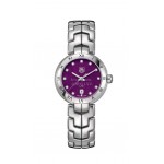 Tag Heuer 29mm Purple Dial Quartz Watch Steel Strap For Women