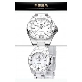 Tag Heuer 35mm Dial Steel Strap Watch For Women White