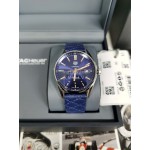 Tag Heuer Sapphire Crystal Leather Strap Watch Blue