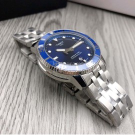 Tissot 316l Fine Steel Case Mechanical Watch For Men Blue