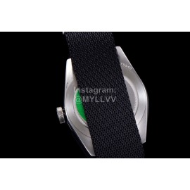 Tudor 41mm Dial Luminous Black Strap Watch For Men