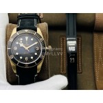 Tudor Zf Factory Leather Strap Watch Black M79250ba-0001