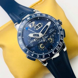 Ulysse Nardin Twa Factory Sapphire Glass 43mm Blue Dial Watch