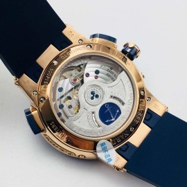 Ulysse Nardin Twa Factory 43mm Dial Sapphire Glass Watch Navy
