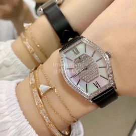 Vacheron Constantin Malte Tonneau Case Diamond Quartz Watch Black