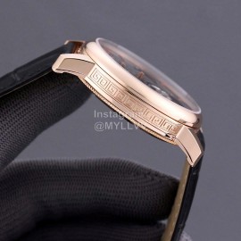 Vacheron Constantin Sapphire Crystal 316 Fine Steel Case Watch Black