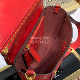 Valentino Fashionable Autumn Winter Leather Bag Red 0056