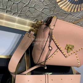 Valentino Fashionable Autumn Winter Leather Bag Pink 0056