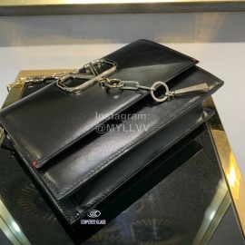 Valentino Calf Magnetic Chain Bag Black 2001