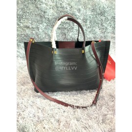 Valentino Calfskin Black Shopping Bag 0099