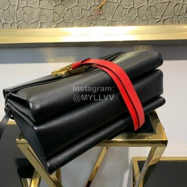Valentino Large Calf Shoulder Bag Black 0002