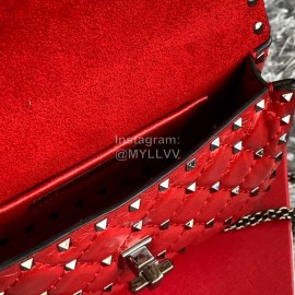 Valentino Fashion Small Chain Bag Red 0123