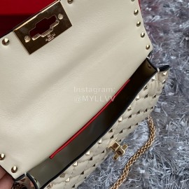 Valentino Fashion Small Chain Bag White 0123b