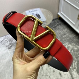 Valentino New Calf Leather Pure Copper Buckle Belt