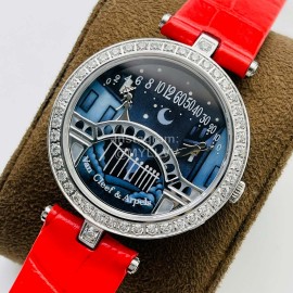 Van Cleef Arpels Vca Factory Diamond Watch Orange Red