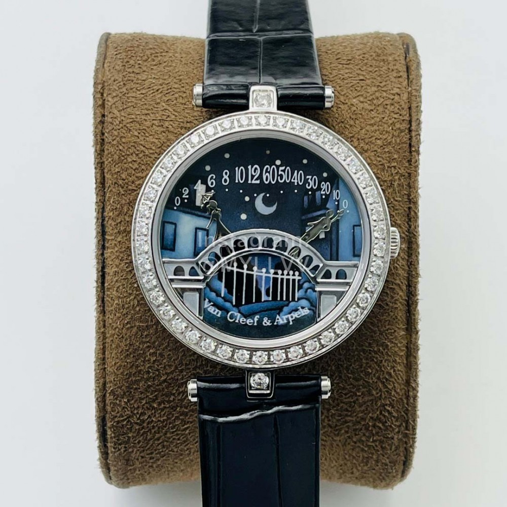 Van Cleef Arpels Vca Factory Diamond Watch Black