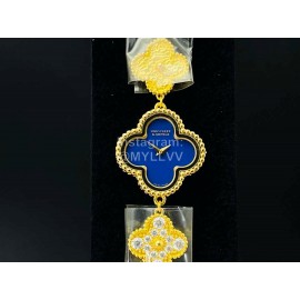 Van Cleef Arpels Sweet Alhambra Mini Dial Bracelet Watch Blue