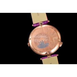 Van Cleef Arpels Sapphire Glass 38mm Dial Watch Purple