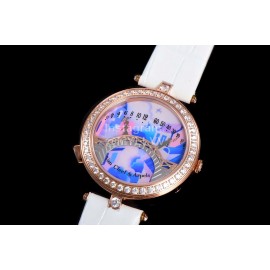 Van Cleef Arpels Sapphire Glass 38mm Dial Watch White