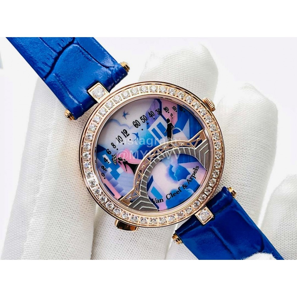 Van Cleef Arpels An Factory 38mm Dial Watch Blue