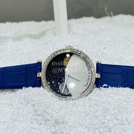 Van Cleef Arpels Vca Factory 38mm Dial Watch For Women Blue