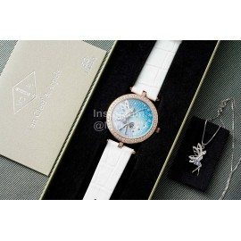 Van Cleef Arpels Lady FéErie Diamond Watch White