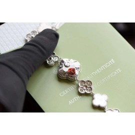 Van Cleef Arpels Sweet Alhambra Mini Dial Bracelet Watch Black