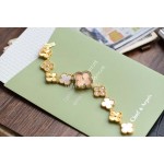Van Cleef Arpels Sweet Alhambra Mini Dial Bracelet Watch Gold